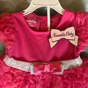 Pink Rose Infant Dress